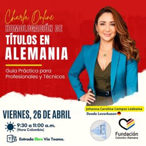 Charla Online: Homologación de títulos en Alemania “guía práctica para profesionales y técnicos”