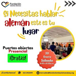 Ven y vive la experiencia de una clase de alemán completamente gratis
