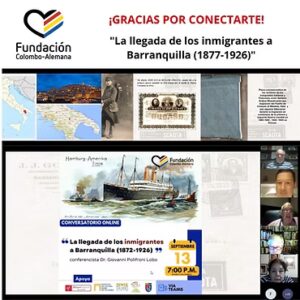 Conversatorio “La llegada de los inmigrantes a Barranquilla (1872-1926)”