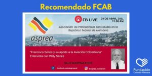 Invitación entrevista con Willy Series “Aportes a la aviación colombiana”