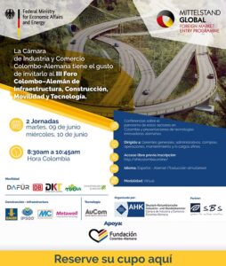 III. Foro Colombo-Alemán de Infraestructura, Construcción, Movilidad y Tecnología