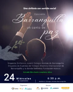 Concierto en Barranquilla: Un canto de paz, una sinfonía con sentido social - foto 2