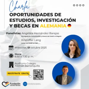 El DAAD ofrecerá charla en el Auditorio del Colegio Alemán de Barranquilla sobre becas y oportunidades en Alemania - foto 3