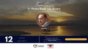 Familiares y amigos de Peter Paul von Bauer visitan la exposición de la SCADTA en Barranquilla - foto 2